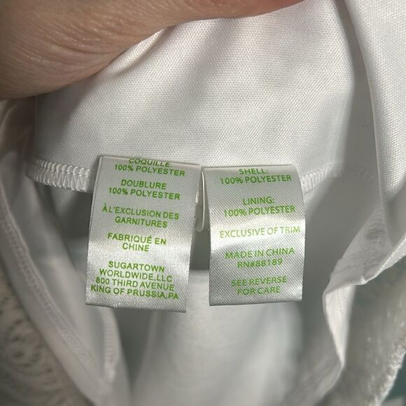 NEW LILLY PULITZER FONTAINE RESORT WHITE FLOWING LEAF DRESS - Picture 6 of 9